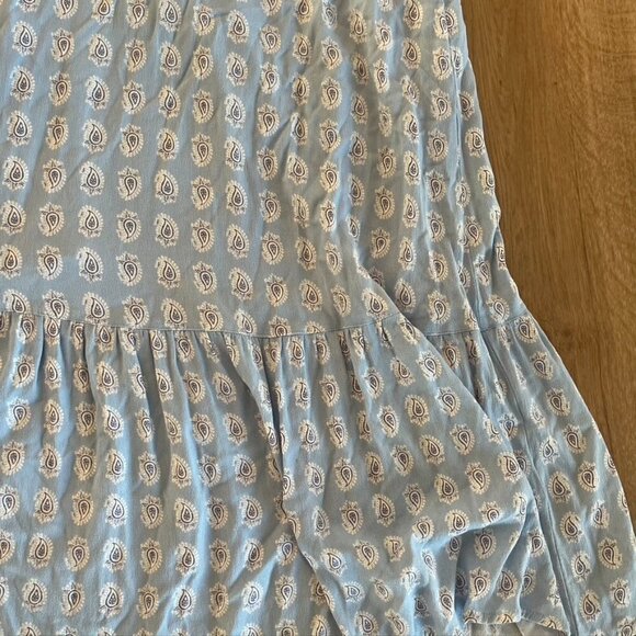 The Prairie Boho Rachel Ashwell Paisley Ruffle Hem Maxi Dress Medium - Picture 4 of 13